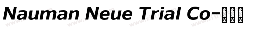 Nauman Neue Trial Co字体转换